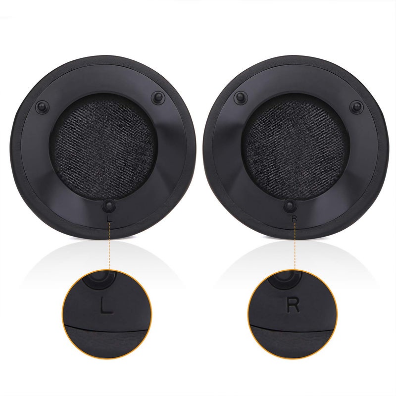 Jarmor ManO'War Earpads, JARMOR Replacement Memory Foam Ear Cushion Kit Pad Cover for Razer Razer ManO'War Headphone ONLY (Black) - Image 4